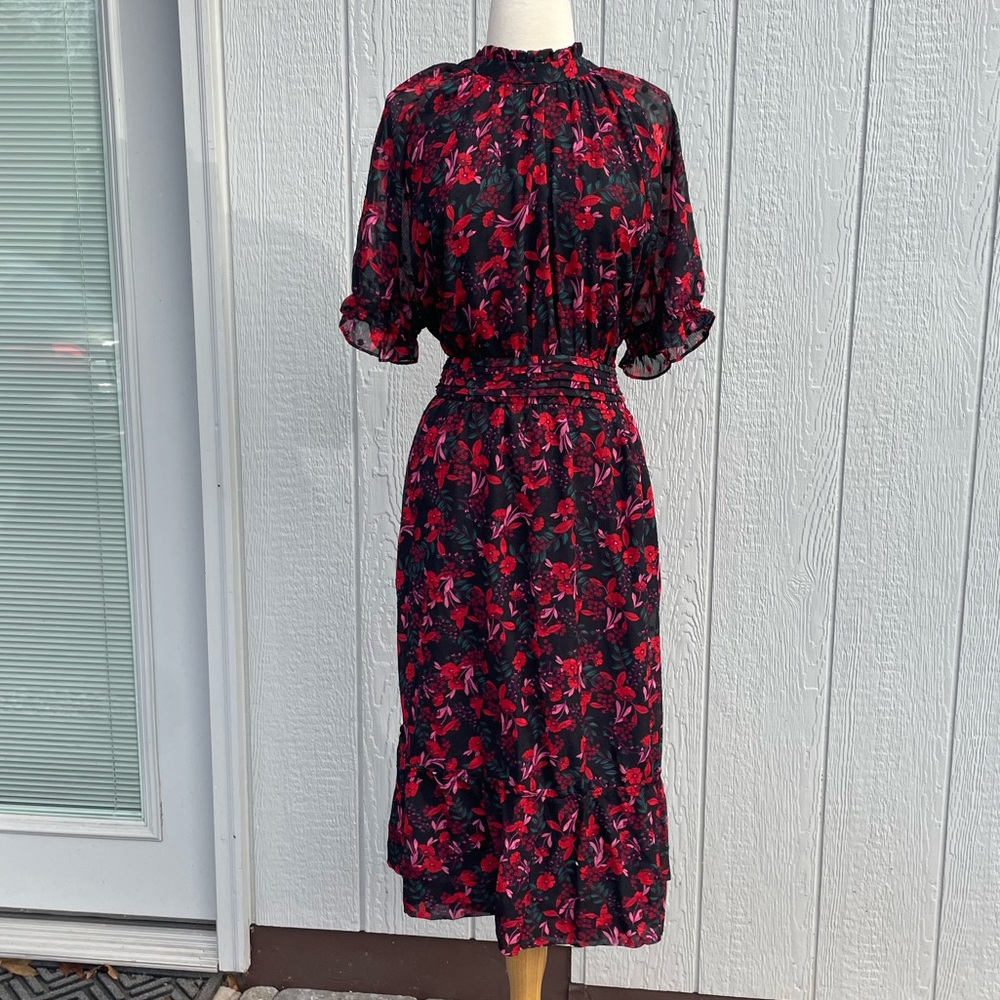 Draper James XXL 2X Red & Pink Floral Dress
